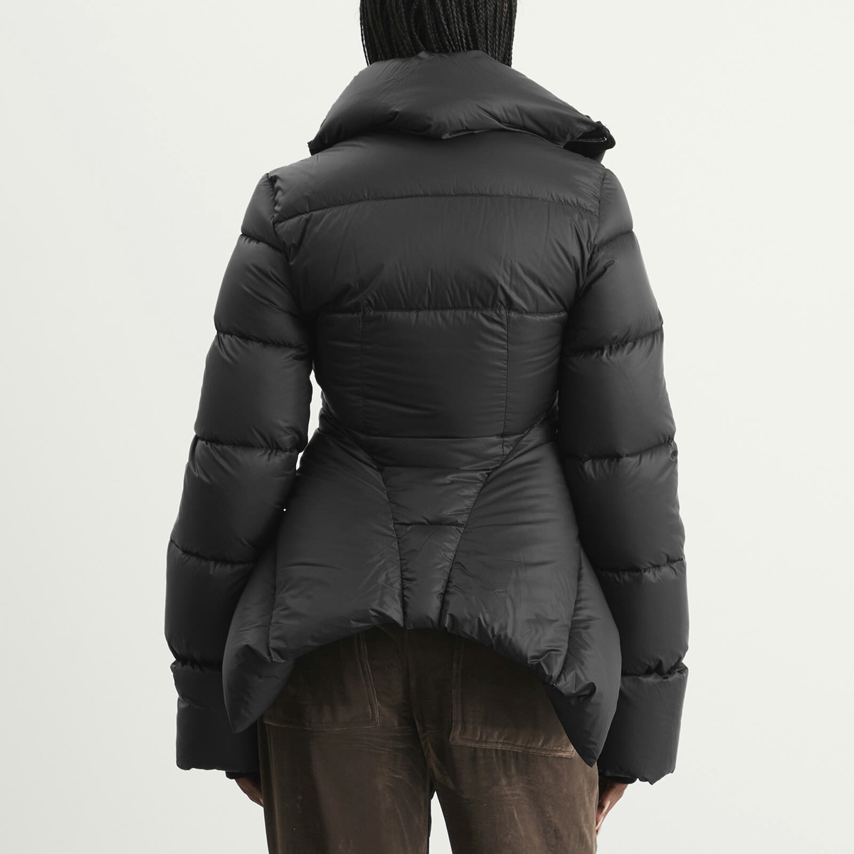 Rick Owens Women's Naska Duvet High Neck Padded Jacket in Black