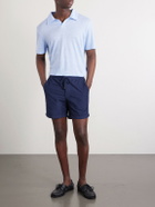 Slowear - Straight-Leg Cotton-Corduroy Drawstring Shorts - Blue