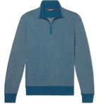 Loro Piana - Roadster Striped Cashmere Half-Zip Sweater - Men - Blue