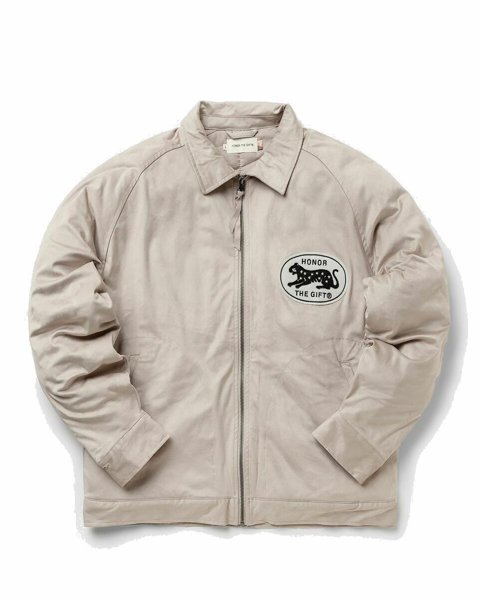 Photo: Honor The Gift Sueded Band Jacket Beige - Mens - Overshirts