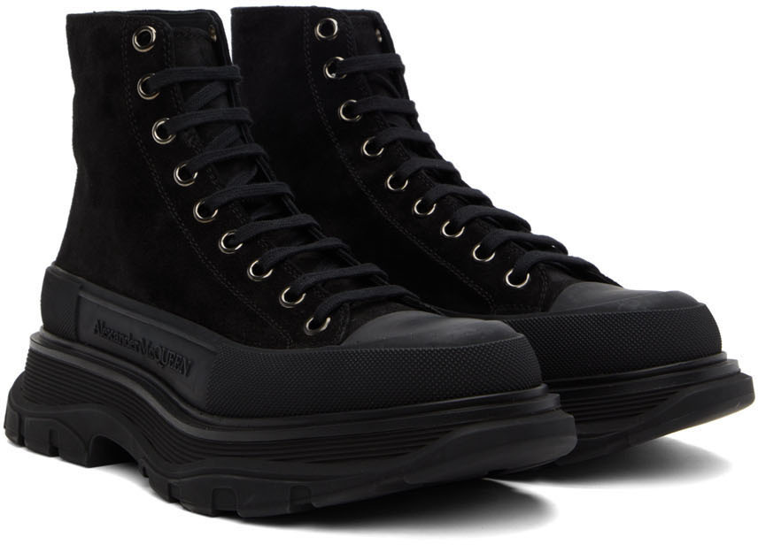 Alexander McQueen Black High-Top Sock Sneakers McQ Alexander McQueen Black Hikaru High-Top Sneakers McQ  main image 3