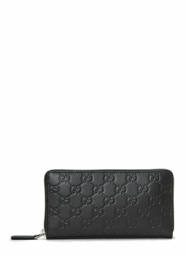 Photo: GG Embossed Leather Wallet in Black