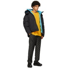 Ambush Black and Blue Reversible Down Hooded Jacket