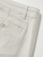 Onia - Traveller Tapered Cotton-Blend Trousers - Neutrals