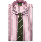 Sid Mashburn - Button-Down Collar Striped Cotton-Poplin Shirt - Red