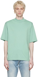 Acne Studios Green Mock Neck T-Shirt