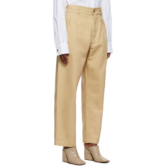 Rika Studios Tan Annie Hall Trousers