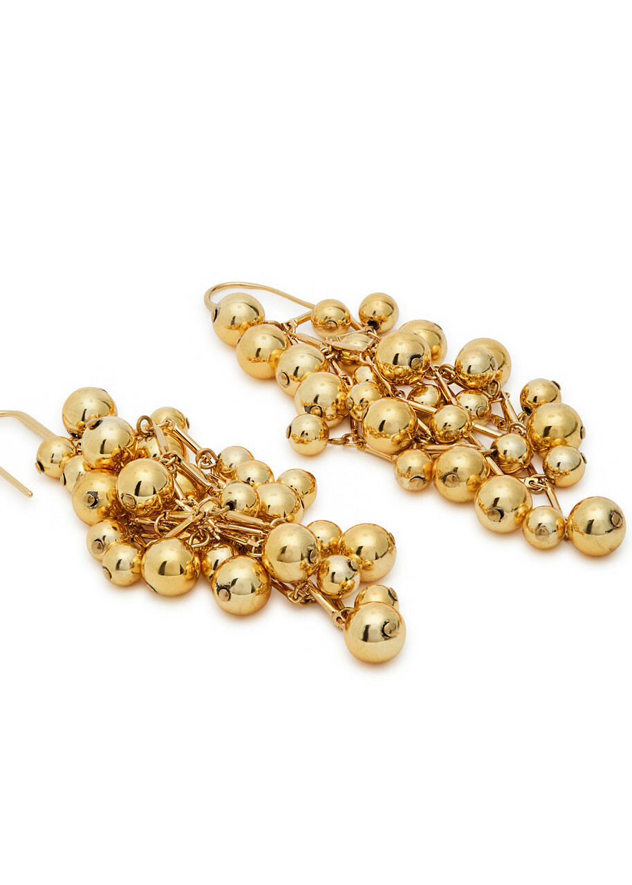 Isabel Marant Tiva Beaded Drop Earrings - Gold - One Size