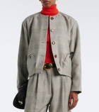 Blazé Milano Altai checked wool, silk, and cashmere jacket