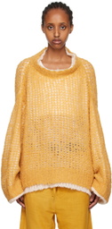 AIREI Yellow Layered Sweater