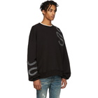 Amiri Black Glitter Snake Sweatshirt