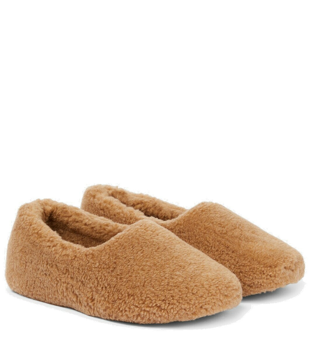 関税・送料込【Loro Piana】Venice刺繍入りカシミヤ混スリッポン Loro Piana - Venice crochet slippers Loro Piana