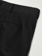 Saman Amel - Straight-Leg Cotton-Blend Trousers - Black