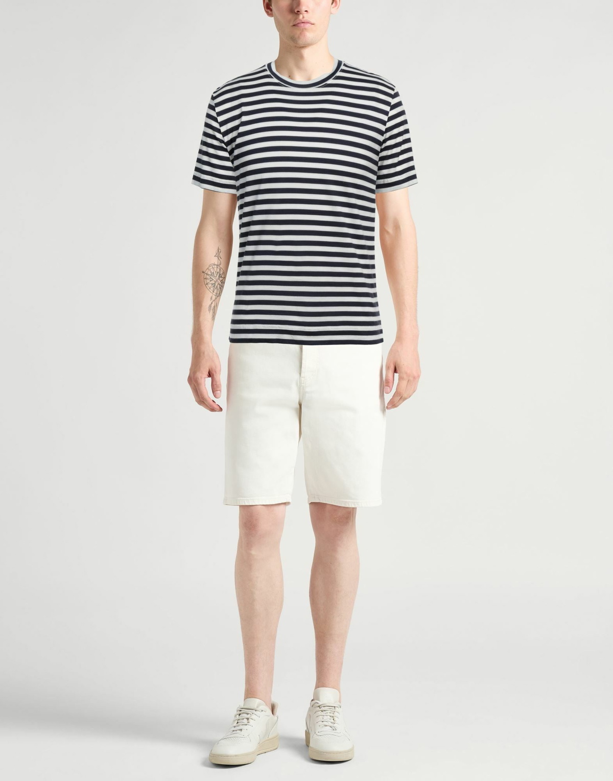 Fedeli Mens T-shirt in Midnight blue