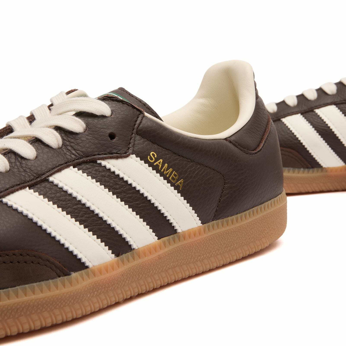 Adidas Samba OG Sneaker in Dark Brown/Off White/Gum4