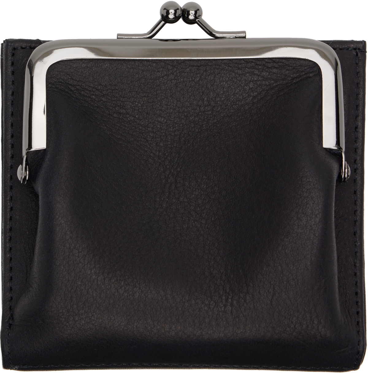 YOHJI YAMAMOTO Black Clasp M Wallet