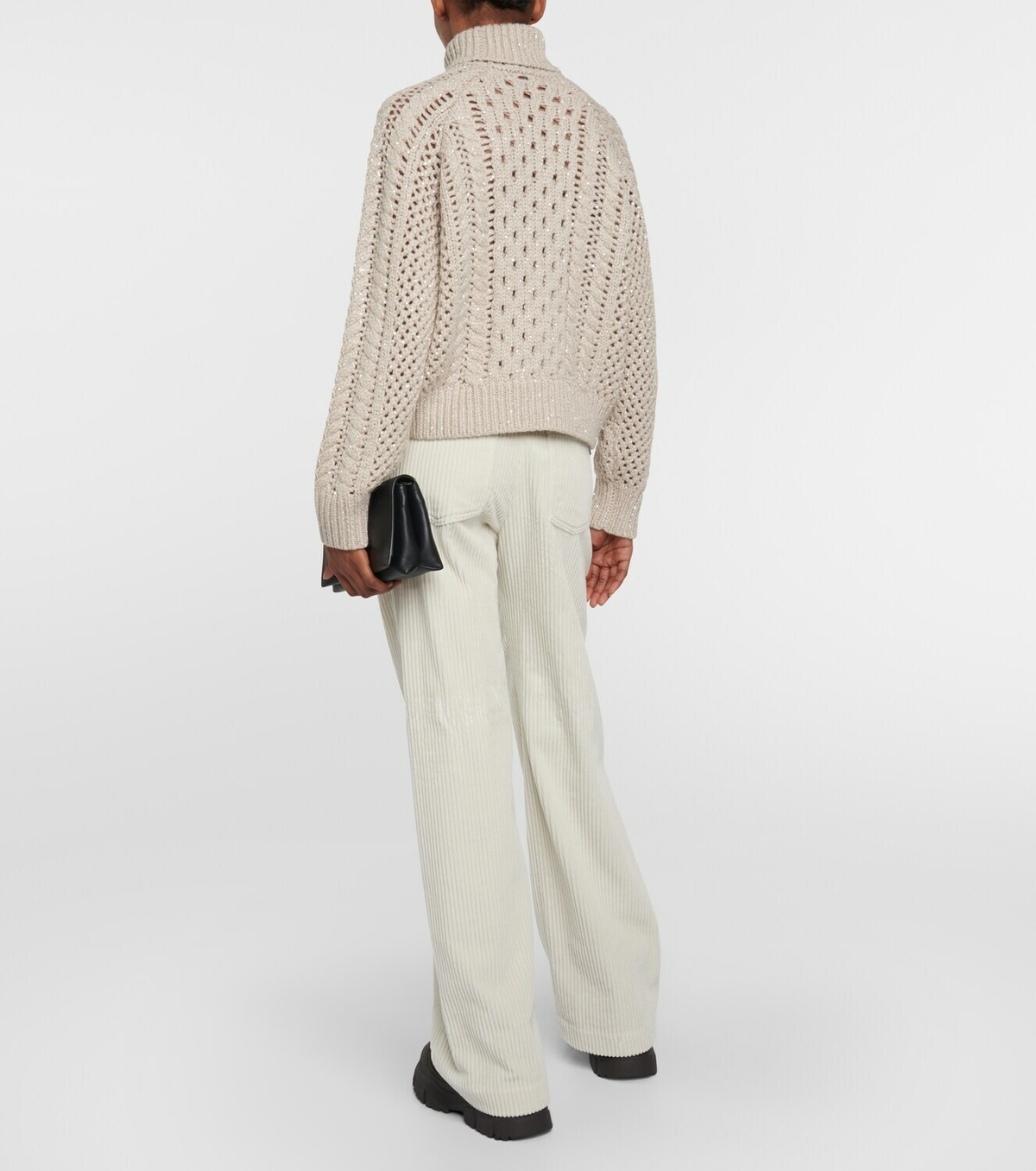 Brunello Cucinelli Cable-knit cashmere-blend sweater