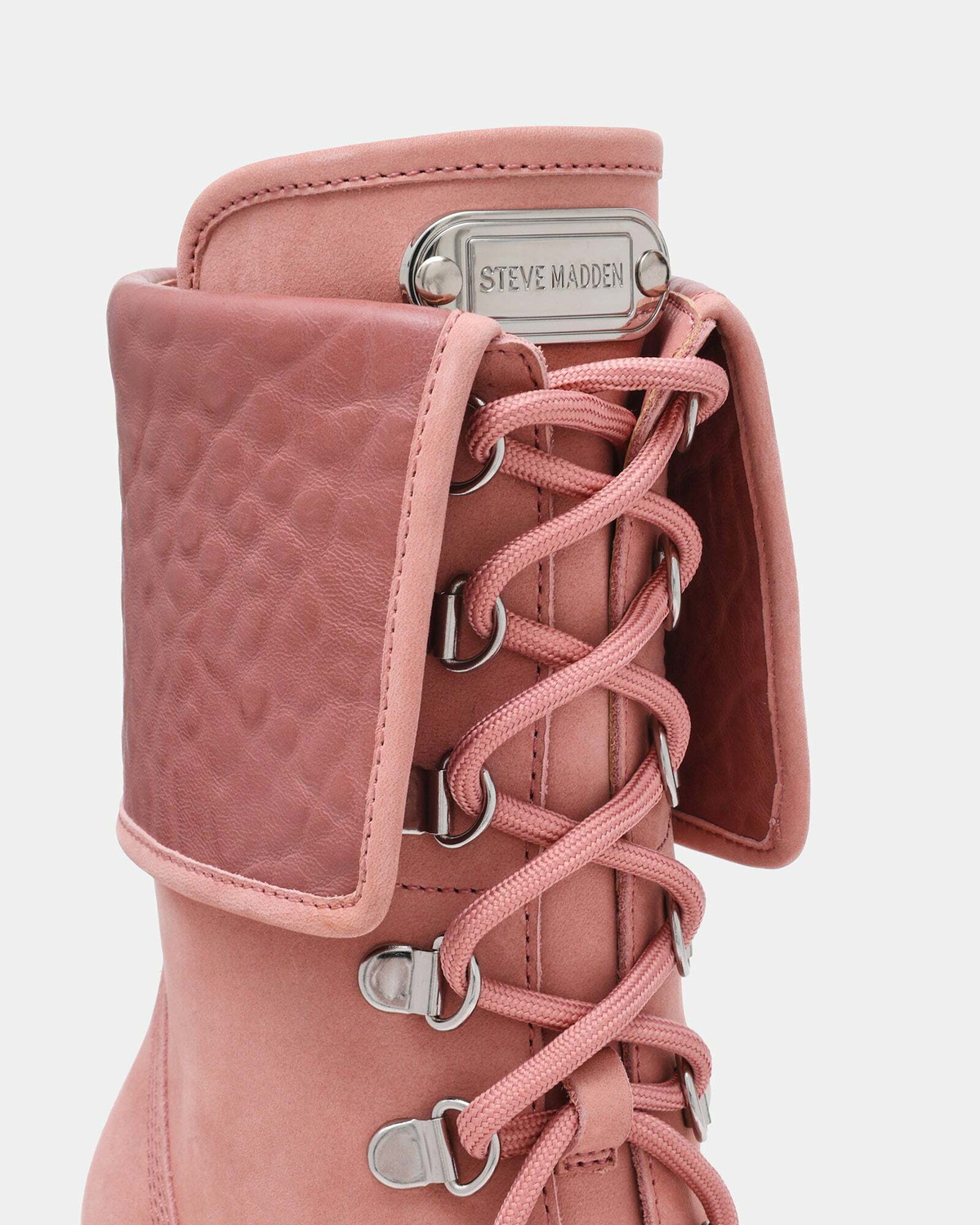 Steve Madden Morals Booties in Pink Nubuck