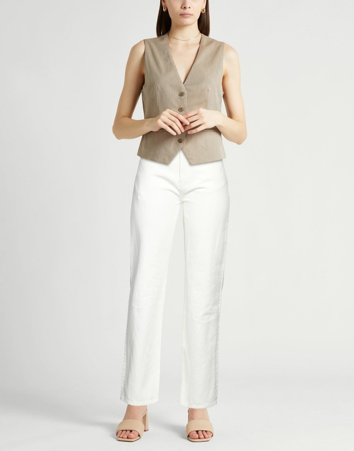 Chloé Womens Jeans Cream
