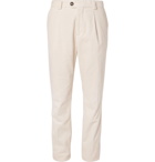 Brunello Cucinelli - Cotton-Corduroy Trousers - Men - Cream