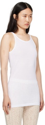 BITE White Transparent Tank Top