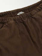 Auralee - Tapered Cotton-Jersey Sweatpants - Brown