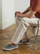 Mulo - Leather Espadrilles - Blue