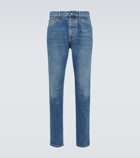 Brunello Cucinelli Distressed slim-leg jeans