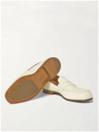 J.M. Weston - 281 Le Moc Textured-Leather Loafers - Neutrals