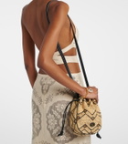 Valentino Garavani VLogo Mini raffia bucket bag
