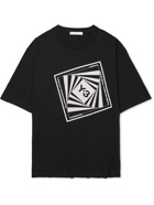 Y-3 - Logo-Print Cotton-Jersey T-Shirt - Black