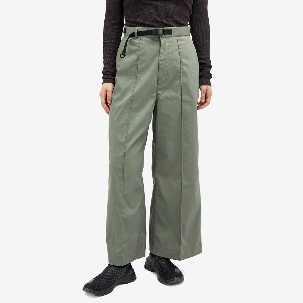 SNOWPEAK■WOMEN Light 起毛 cargo straight pants ■送料込 Snow Peak Women's FR Stretch Wide Leg Trousers in Foliage