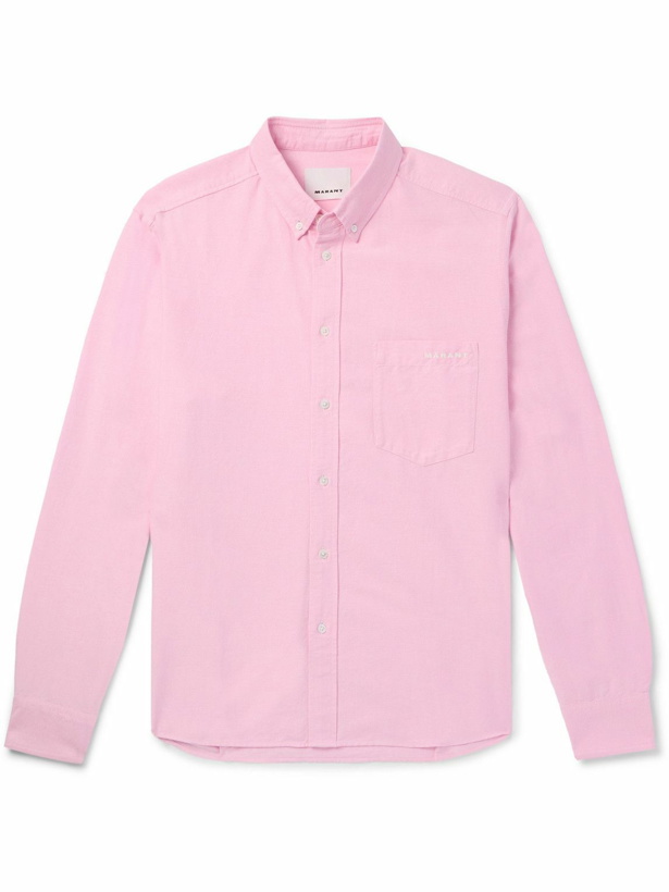 Photo: Marant - Jasolo Button-Down Collar Cotton Oxford Shirt - Pink