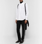 Helmut Lang - Reflective-Trimmed Stretch-Wool Trousers - Men - Black