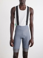 A Kind Of Guise - Basso Giro Alpino Logo-Print Mesh Cycling Bib Shorts - Gray