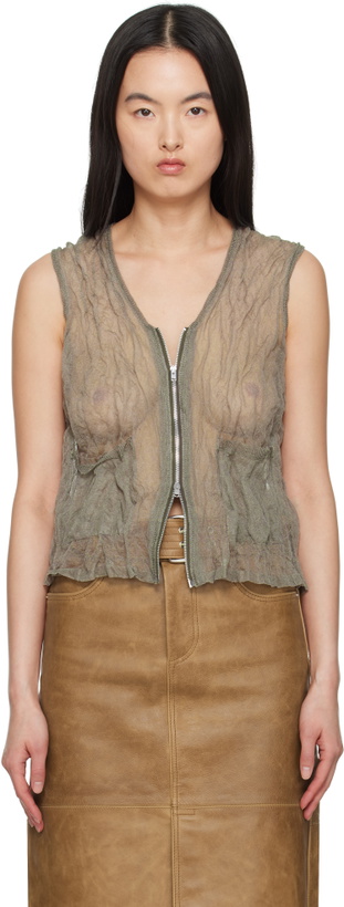 Photo: OUR LEGACY Taupe Crush Vest