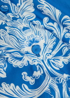 Borgo DE Nor Biba Printed Belted Cotton Maxi Dress Blue