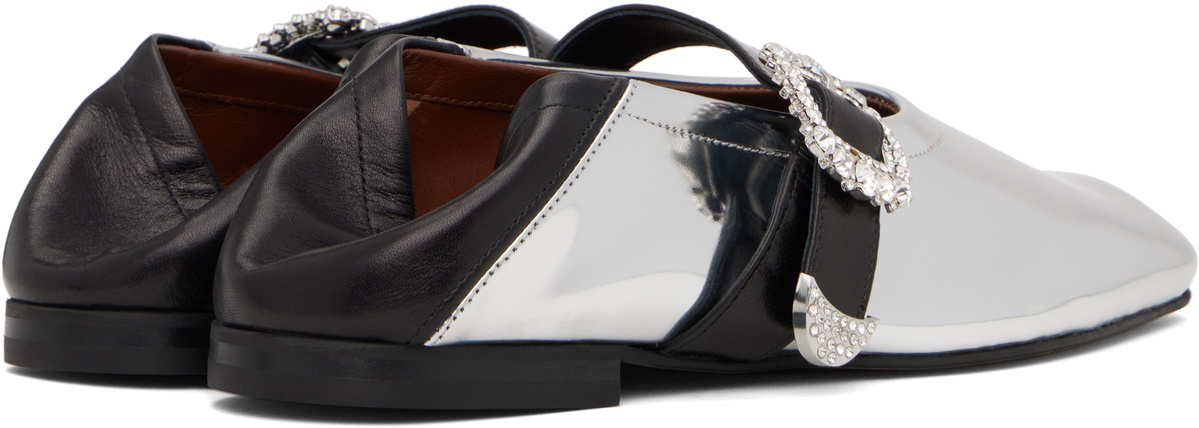 Wales Bonner Silver Glide Ballerina Flats
