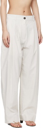 Studio Nicholson Off-White Acuna Trousers