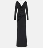 Tom Ford - Cowl-neck ruched maxi dress