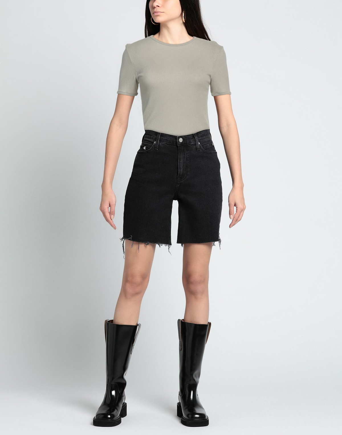 Agolde Womens T-shirt in Sage green
