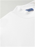 Polo Ralph Lauren - Logo-Embroidered Cotton-Jersey Rollneck Sweatshirt - Neutrals