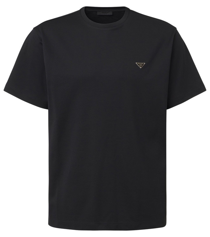 Photo: Prada Logo cotton jersey T-shirt