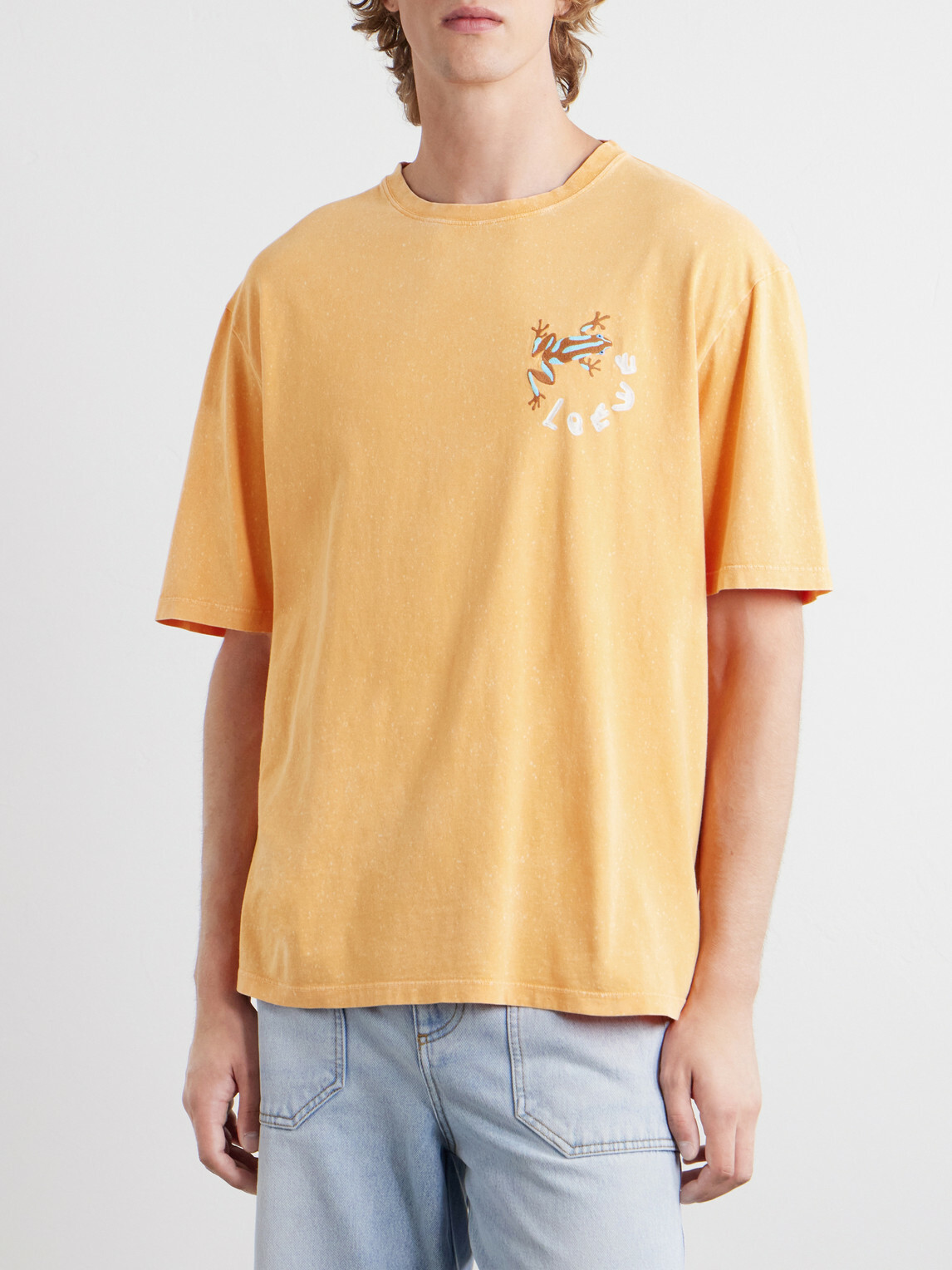 LOEWE - Paula's Ibiza Printed Cotton-Jersey T-shirt - Orange