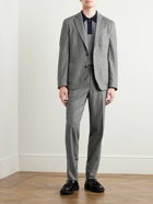 Mr P. - Phillip Tapered Pleated Wool-Blend Trousers - Gray