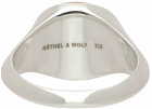 RÄTHEL & WOLF SSENSE Exclusive Silver & Orange Chloe Ring
