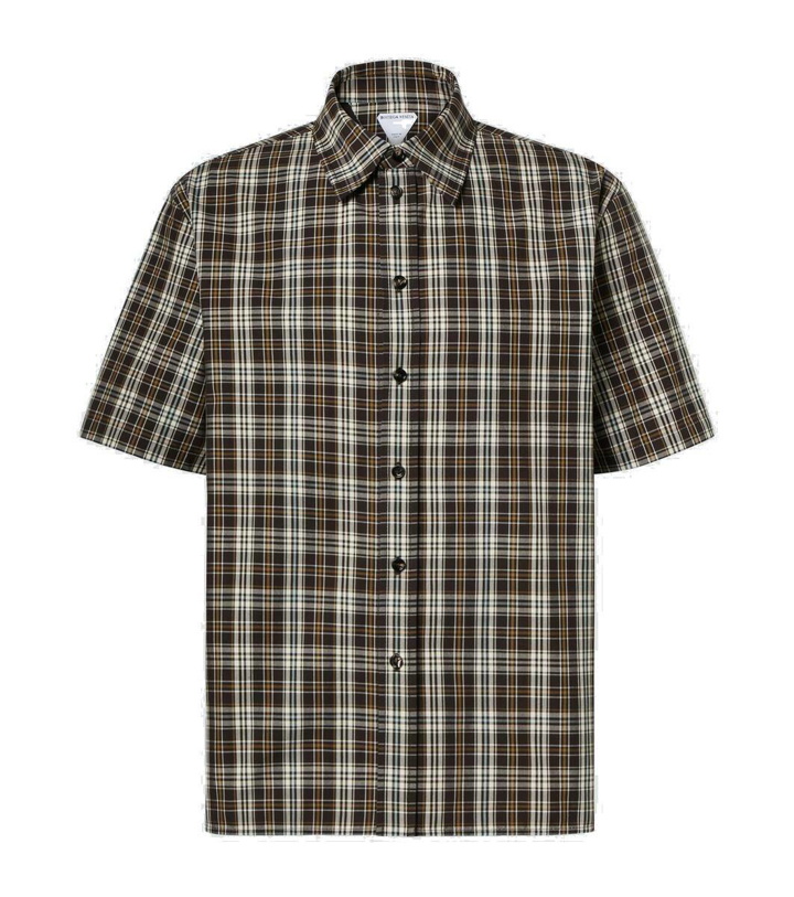 Photo: Bottega Veneta Checked cotton shirt