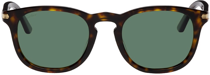 Photo: Cartier Tortoiseshell Oval Sunglasses