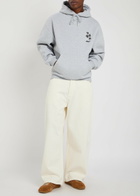 Mki Miyuki Zoku Hibiscus Hooded Cotton-blend Sweatshirt Grey
