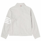 Thom Browne Men's 4 Bar Stripe Seersucker Jacket in Medium Grey